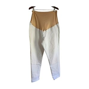 Time and Tru Women's Maternity White Skinny Jeans, 20 (XXL)